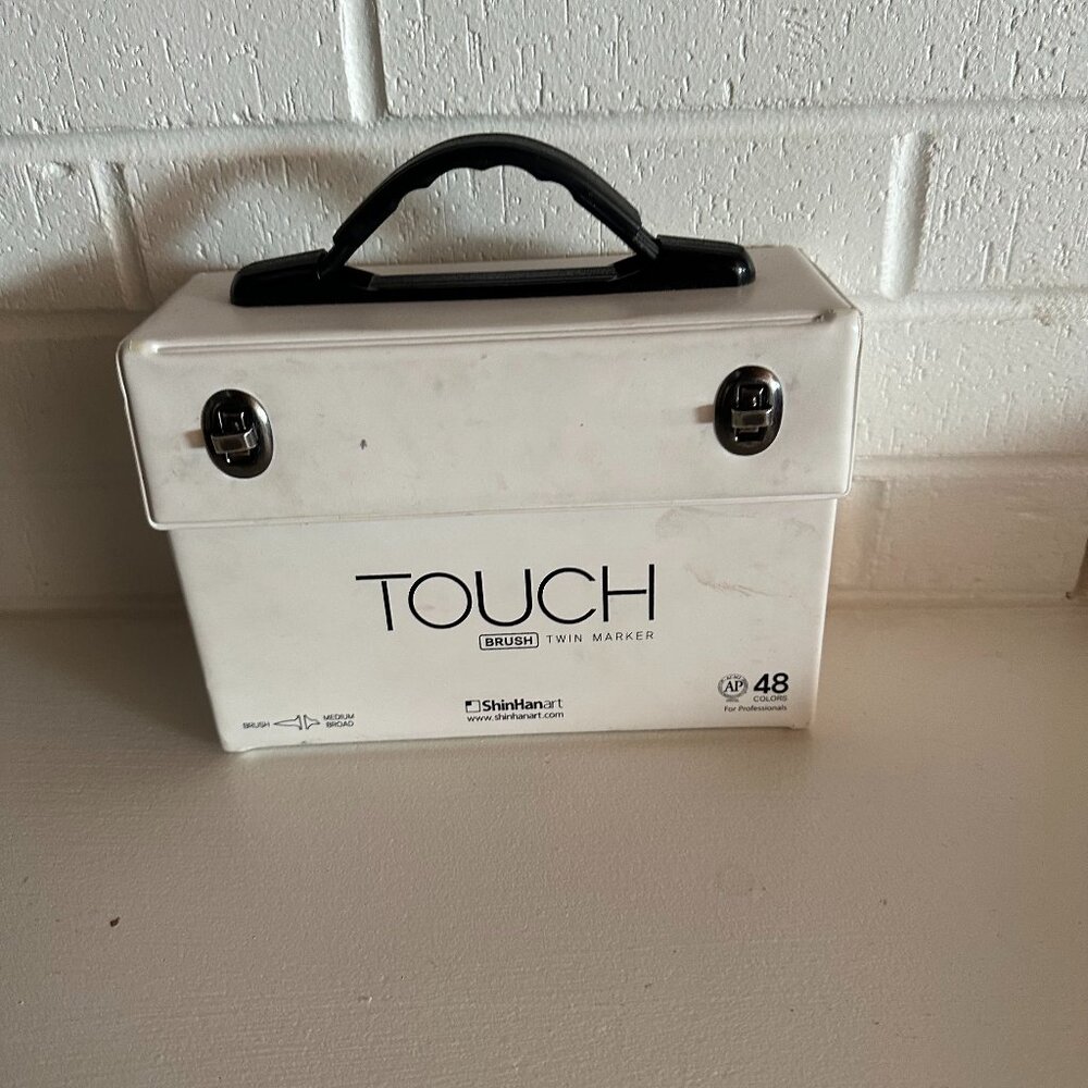 Shinhan Touch Twin Brush Markers - Assorted, Set of 48